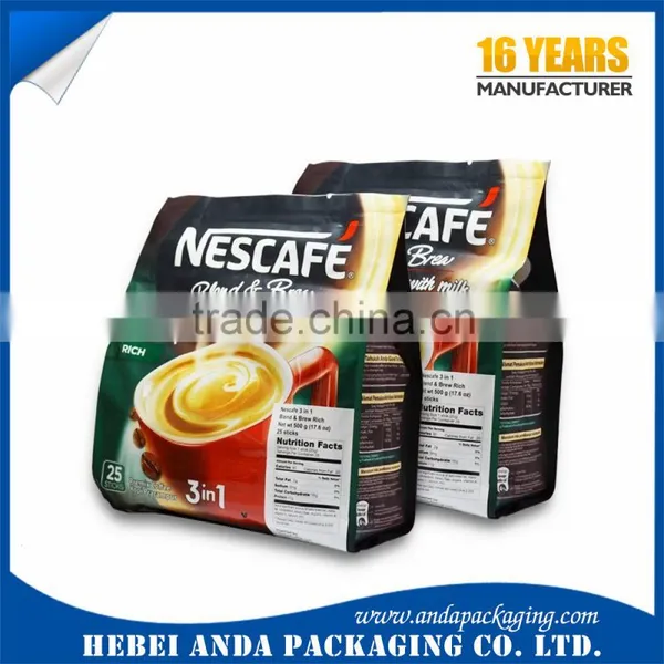 Custom Printing Coffee Sachet Packing Film Roll /Matte Coffee Bag With Valve photo-3