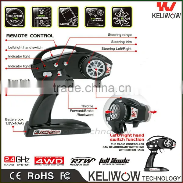 Electric Power High Perfomance 4WD Drift Remote Control Car Rc Car for Kid photo-4