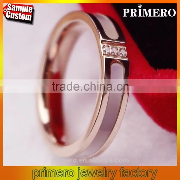 New Fashion Jewelry Simple Nature Shell Ring With Titanium Stainless Steel Ring