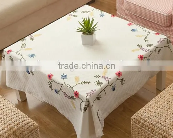 Table Cloth Table Cover With Flower Embroidery photo-3