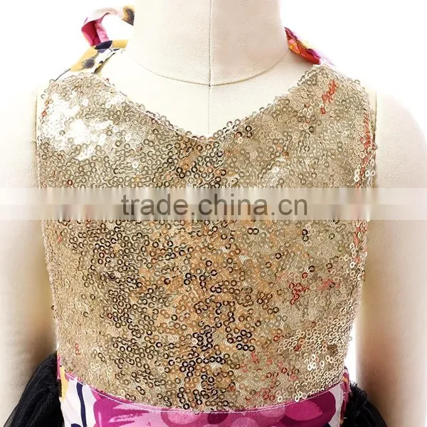 Latest Style High Quality Elegant Cotton Baby Clothes Sleeveless Lace Baby Sequin Romper photo-3