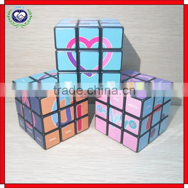 Customized Logo Plastic 3x3x3 5.7cm Square Cube photo-5