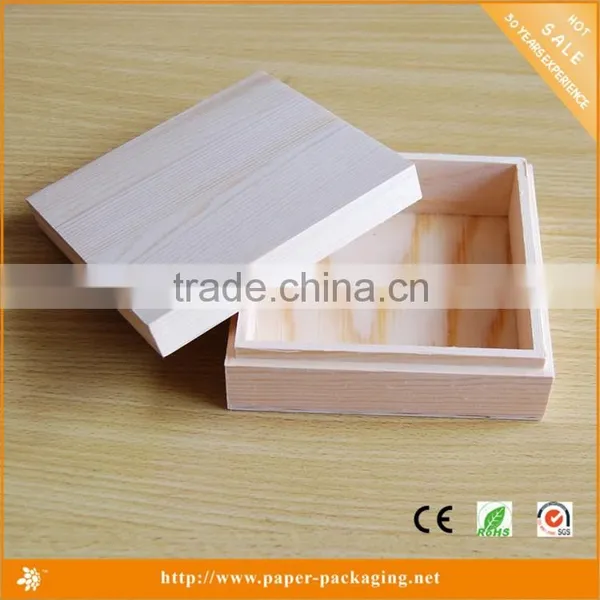 Top Sale and New Design Small Pine Wood Gift Box With Lids photo-2