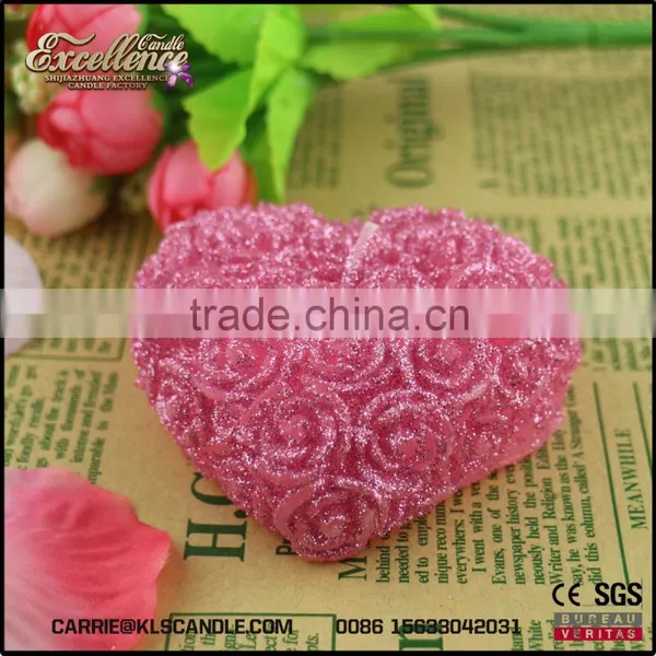 the Most Popular Romantic Heart Shape Decorative Wedding Candle photo-3