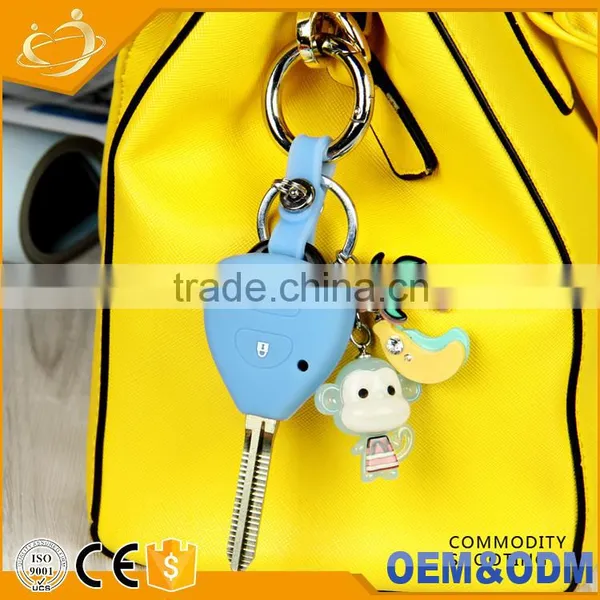 Beautiful Shape And Artful Design, Easy To Take With Silicone Car Key Cover Keychain For Toyota photo-3