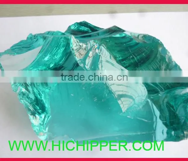 Irregular Diamond Clear Fire Pit Tumbled Glass Gems photo-6