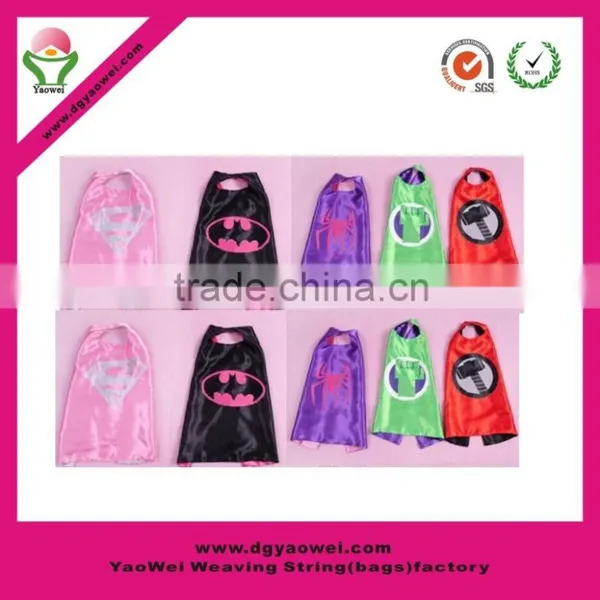 Custom Cheap Funny Children Kids Superman Superhero Cape Wholesale Superhero Cape