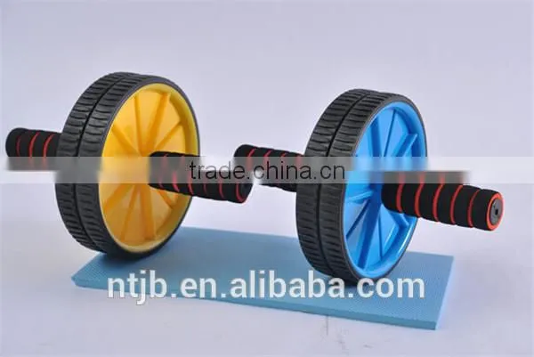 New 2015 Detachable Portable Workout Training Wheel Roller Abdominal Roller With Free Knee Pad Power Wheel photo-2