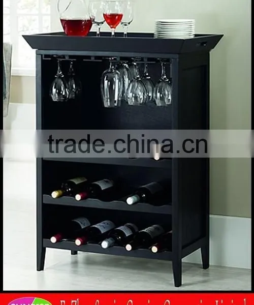 15 bottles and 15 wine glasses wood wine display rack