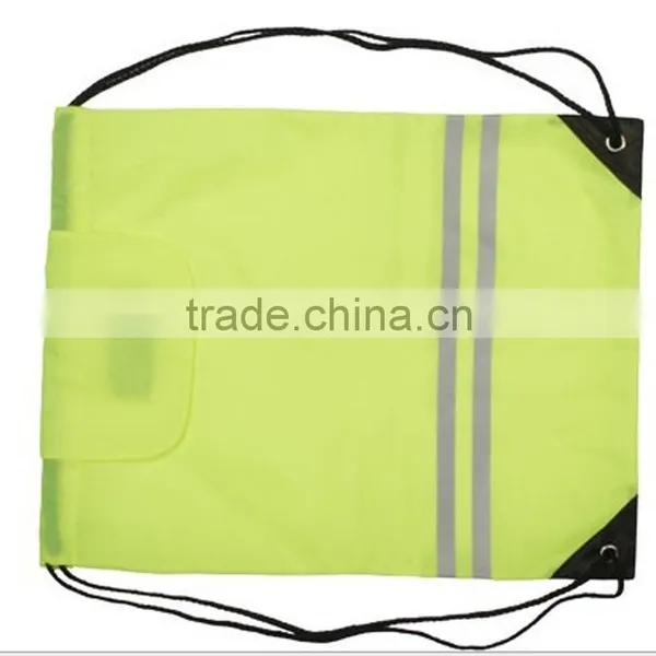 Hot Sale Reflective Stripe Drawstring Bags for Nighter Work Supplier's Choice photo-3