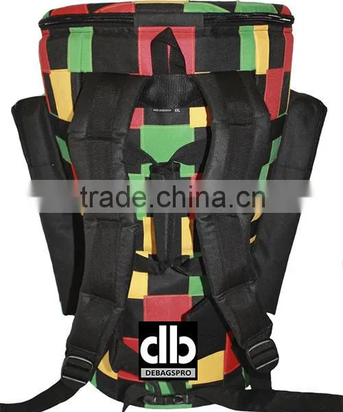 African Djembe Drums Gig Bags Deluxe Rasta Patchwork photo-4