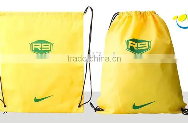 Custom Logo Printed Drawstring Polyester Shoe Bag Backpack photo-4
