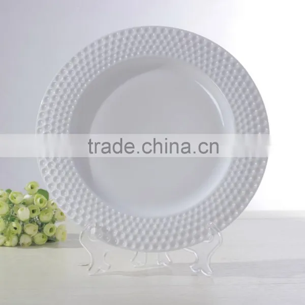 Golf Ball Dimples Pattern Porcelain Plates