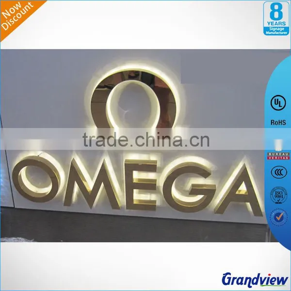 High Brightness Illuminated Metal Stainless Steel LED Alphabet Letters photo-3