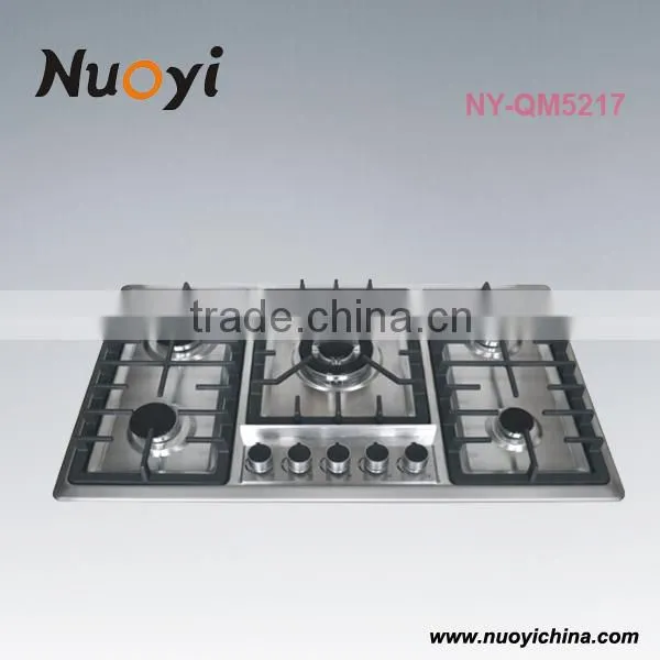 High Quality Cooktop 5 Burner Cast Iron Gas Cooker China