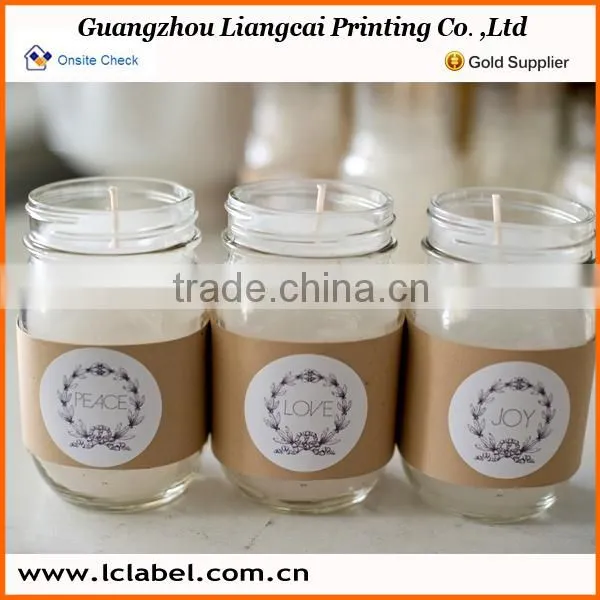 Christmas Candle Printing Sticker Custom Candle Sticker for Candle Jar photo-2