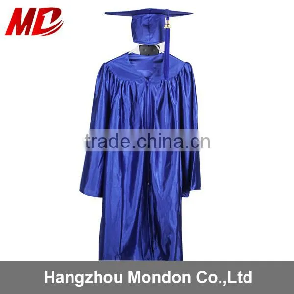 Graduation Cap and Gown Honor Cords Blue Polyester for Children Adult photo-3