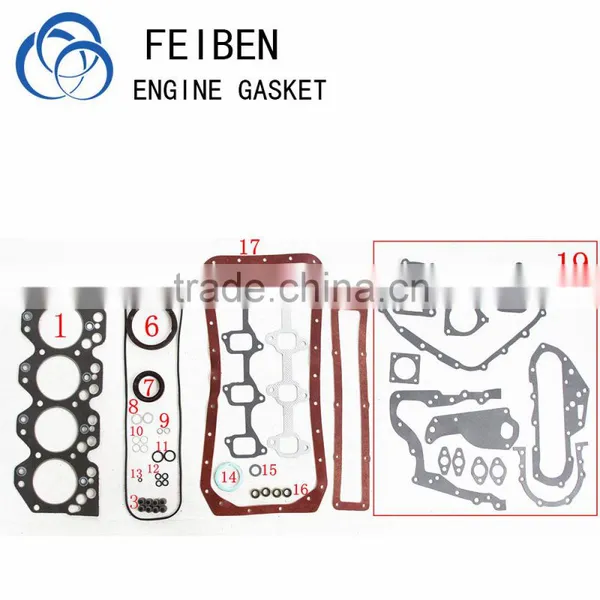 1B 2B Auto Engine Parts For Toyota LAND CRUISER Engine Full Gasket Set With Cylinder Head Gasket 04111-56039