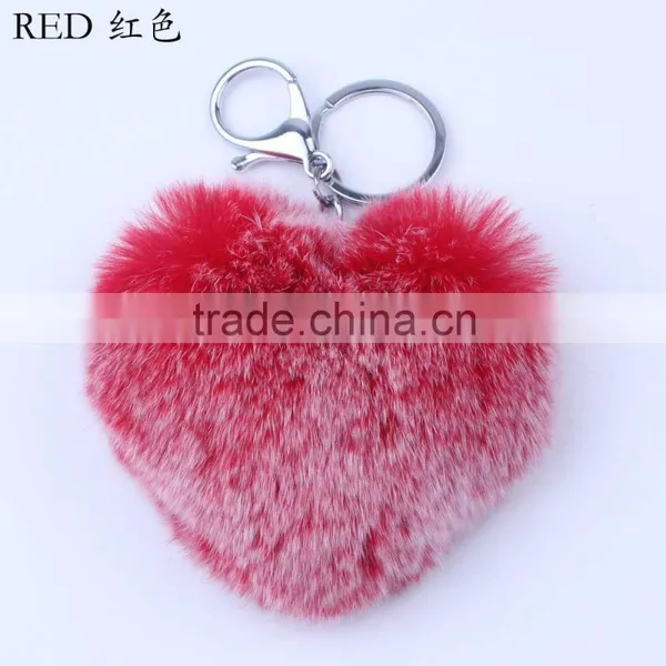 2016 Popular Sheap Heart-shaped Fur Pendant photo-4