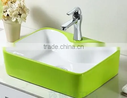 European Style Color Art Basin With Facuet