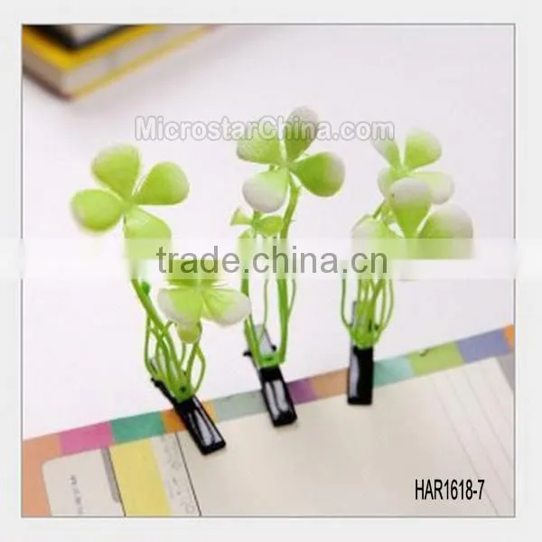 Hot Women Kids Hairpins Mushroom Cute Antenna Hair Clips Artifact Barrette Grass Sprouts Hairpins Girl Headwear photo-2