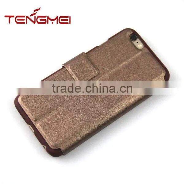 Sands Grain Case for Iphones, Magnetic pu Leather Phone Case for Iphone 6 photo-4