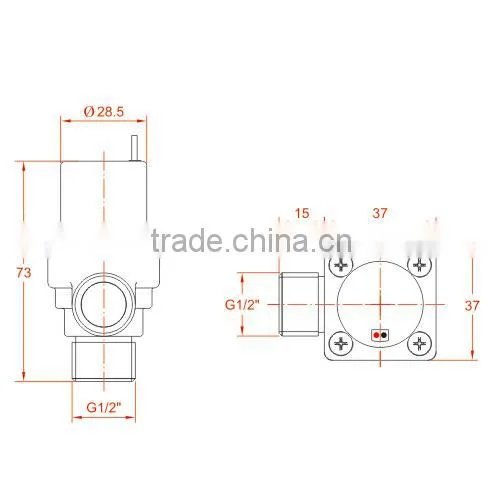 Impulse Valve Solenoid Valve Sensor Sanitary Urinal Solenoid Valves Plastic 6V Impulse photo-3