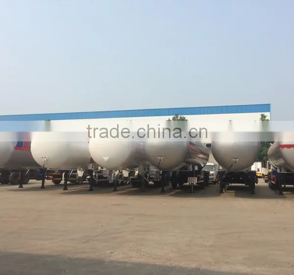 New Design Customized Factory Price 58.5m3 Tri-axle Lpg Trailer,3-axle Lpg Semi Trailer photo-2