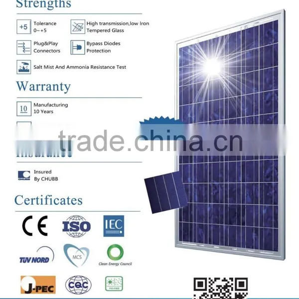 Most Popular! Good Quality Polycrystalline Solar Module 260w photo-4