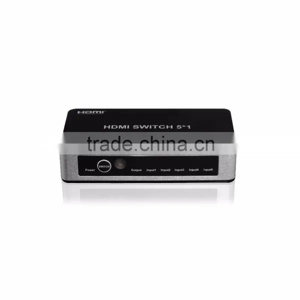 Hot-selling 5 Ports HDMI Switch | 4K x 2K HDMI 5x1 Powered Switch With IR Wireless Remote and Power Adapter photo-3