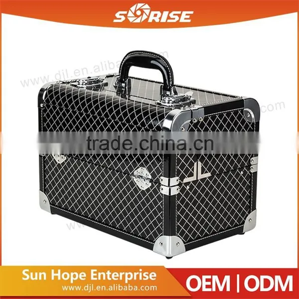 JL-676 Three Layers New Design Durable Professional Soft Side Makeup Case,Beauty Cosmetic Case,Cosmetic Display Case With Drawer photo-2