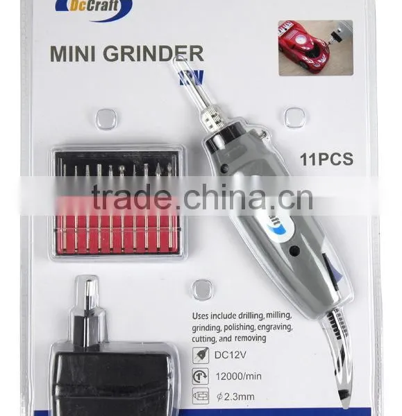 DCCRAFT Dc-3b 12v 11pcsrotary Tool Set