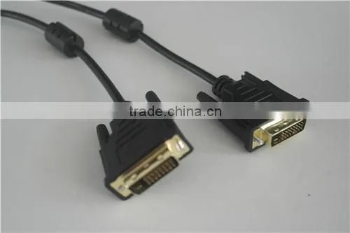 DVI-D 24+1 Pin Dual Link Cable DVI Male to Male Gold 1.8m photo-4