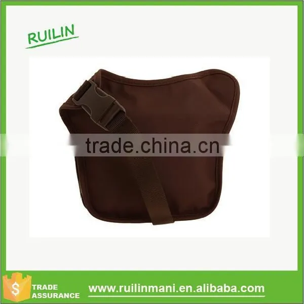 Leather Patch Magnetic Front Closure Leather Bags for Women Shoulder Waist Bag With Zippered Coin Pocket Inside photo-2