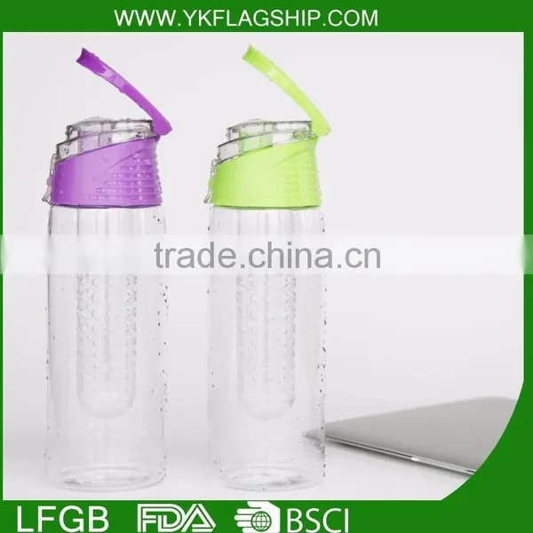 BPA Free Tritan Joyshaker Fruit Infuser Clear Water Bottle Joyshaker Weights photo-2