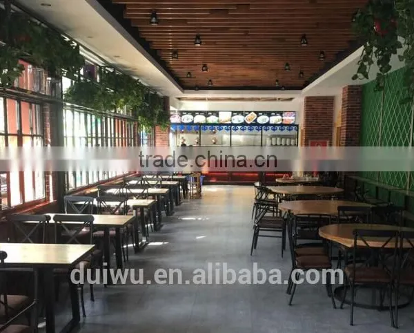 Foshan Supplier Wooden Restaurant Fast Food Table and Chairs photo-6