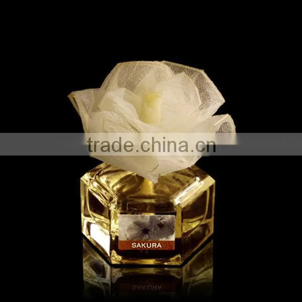 Air Pleasure 60ml Leaves Flower Glass Bottle Aromatherapy photo-3