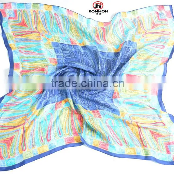2016 OEM Print Silk Fashion Scarf for Lady photo-2