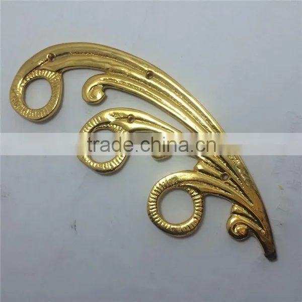 Furniture Metal Decorations Parts in Gold Color Plating , Imitation Gold Color Plating Processing Severice photo-2