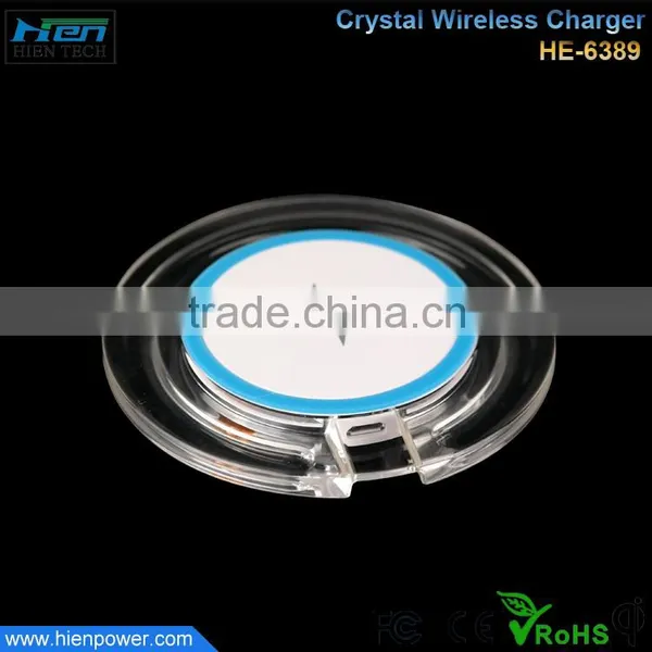 2015 New Design Acrylic Wireless Charger Accept Customize LOGO Wireless Charger for Samsung Galaxy Note 3 photo-3