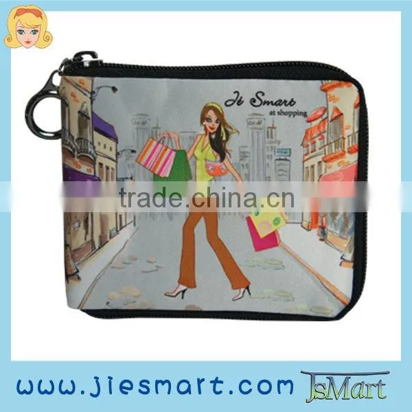 JSMART Short Wallet Sublimation Printing Microfiber Photo Bag