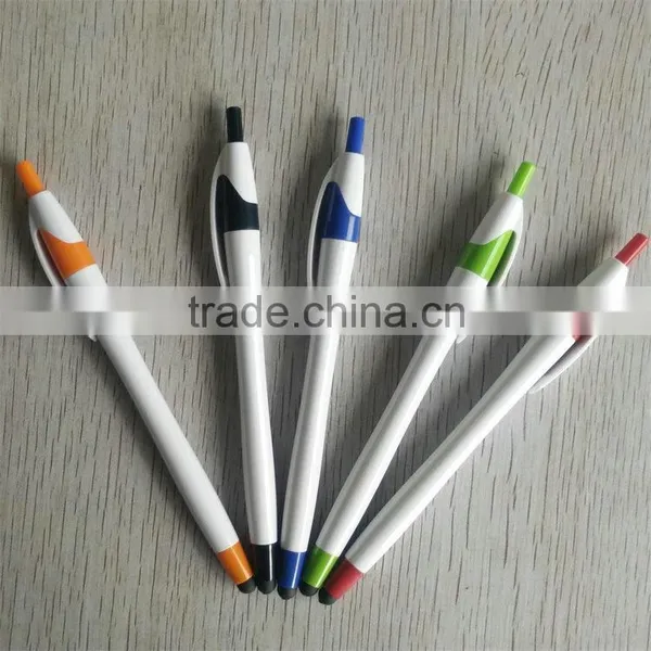 Hot Sale Products White Solid Color Barrel and Clip High Sensitive Stylus Pen photo-2