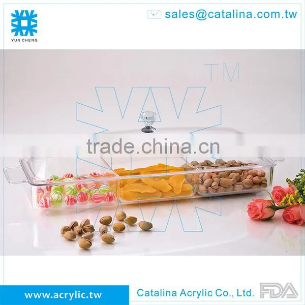 Functional Acrylic Plastic Salt Sugar Pepper Tray photo-6
