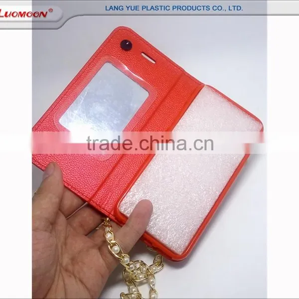 Lichee Pattern Inclined Shoulder Custom Stylish Mobile Phone Pouch for Samsung Note 6 S4 I9500 I9505 I9508v I9508 Galaxysin E300 photo-3
