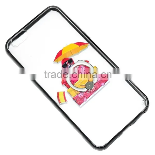 Print TPU+PC Combo Back Cover Bumper Case With Ring Kickstand for Huawei Honor Ascend Lite Mate8 P 9 Gr3 y 6 5 Max Plus 7 6 photo-3