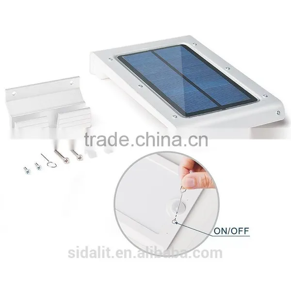 46 Led Aluminum Pad Ip65 450LM PIR Sensor + Light Control+weak Light Motion Sensor Solar Led Light photo-2