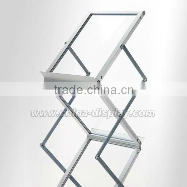 Z Shape Double Sided Acrylic Brochure Holder Stand With Deluxe Carrying Case photo-2