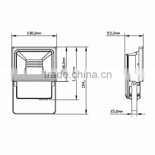 Wholesale gs Ip44 Waterproof High Power 3000 Lumen 10w Led Flood Light Smd Fixture High Lumen,outdoor Led Smd Floodlight 10w photo-5