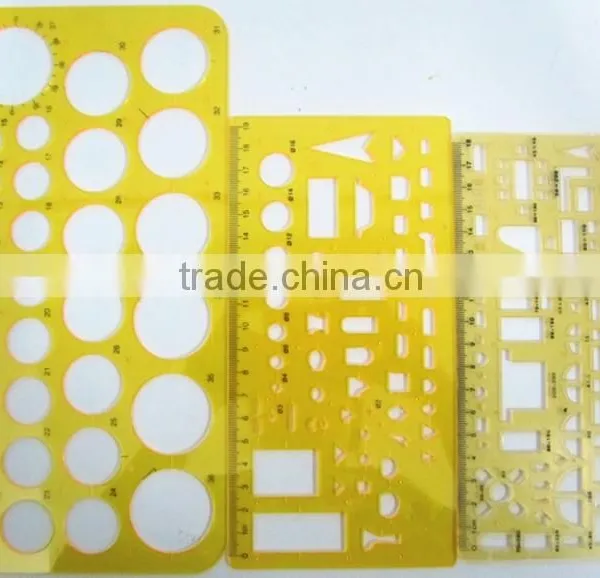drawing rulers,stencil rulers,plastic drawing rulers