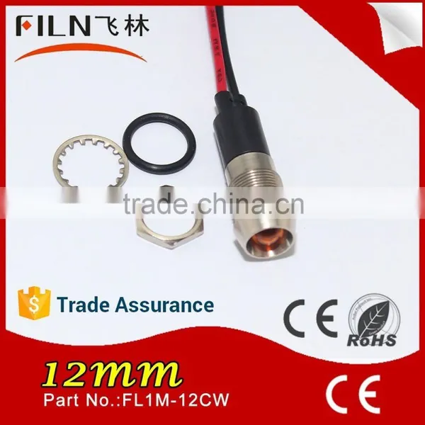 Frigidaire Oven Pilot Light 12mm Panel Mounting Hole LED 120v Pilot Light With Wire Leading photo-5